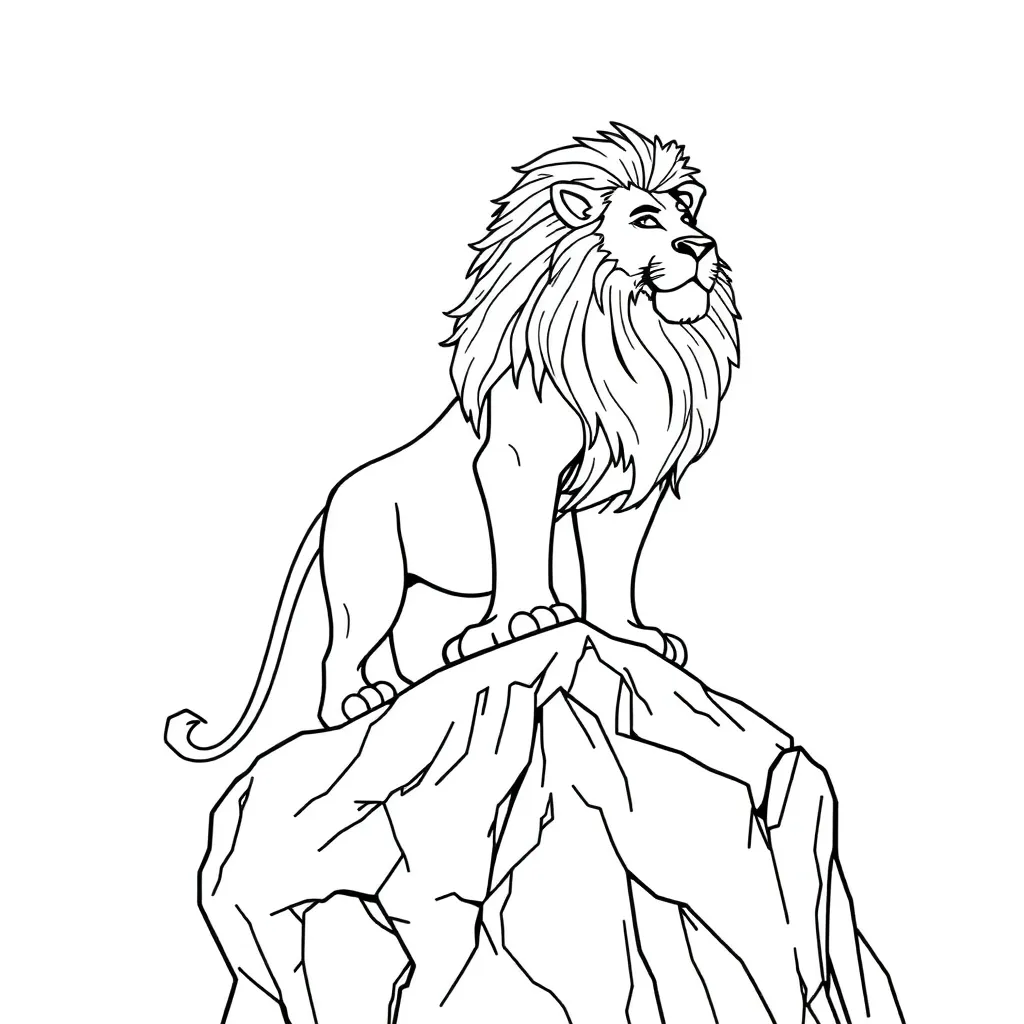 Lion King coloring page