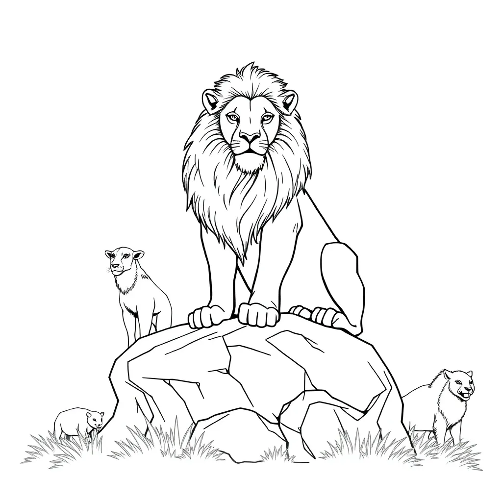 Lion King coloring page