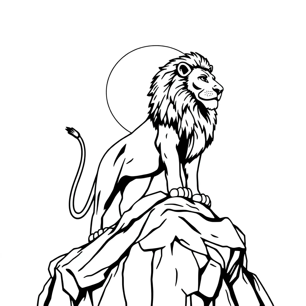 Lion King coloring page
