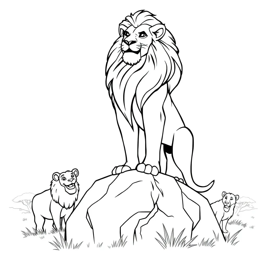 Lion King coloring page