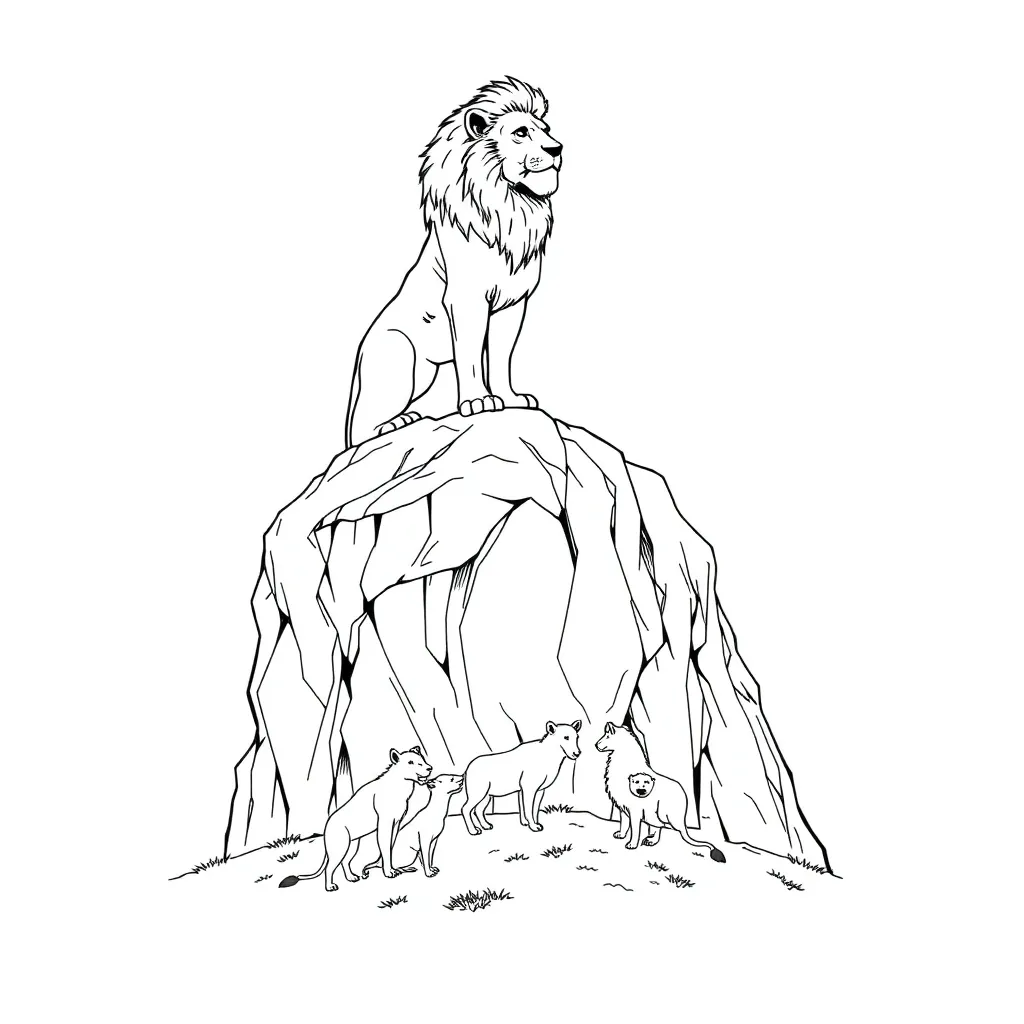 Lion King coloring page