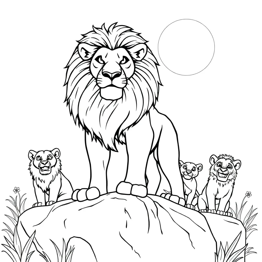 Lion King coloring page