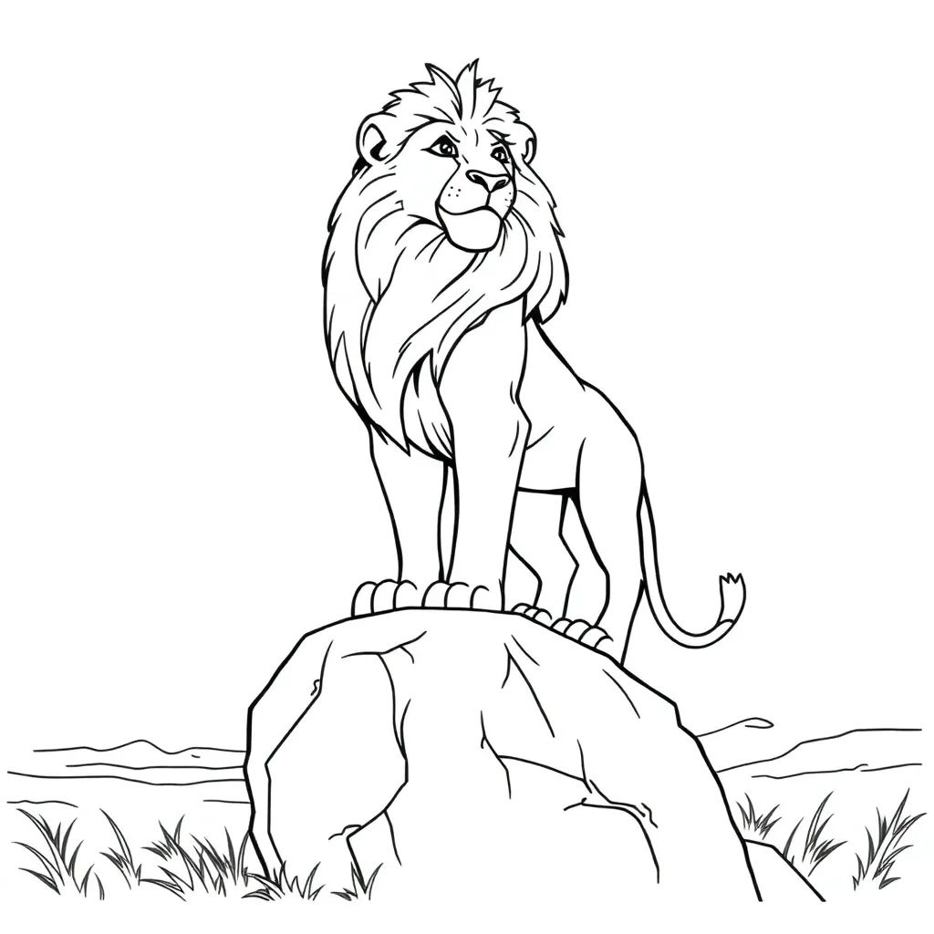 Lion King coloring page