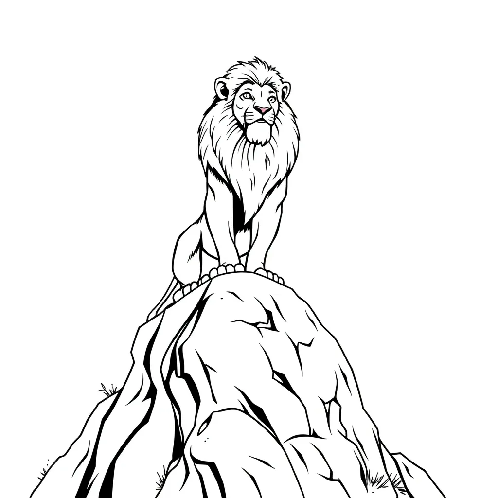 Lion King coloring page