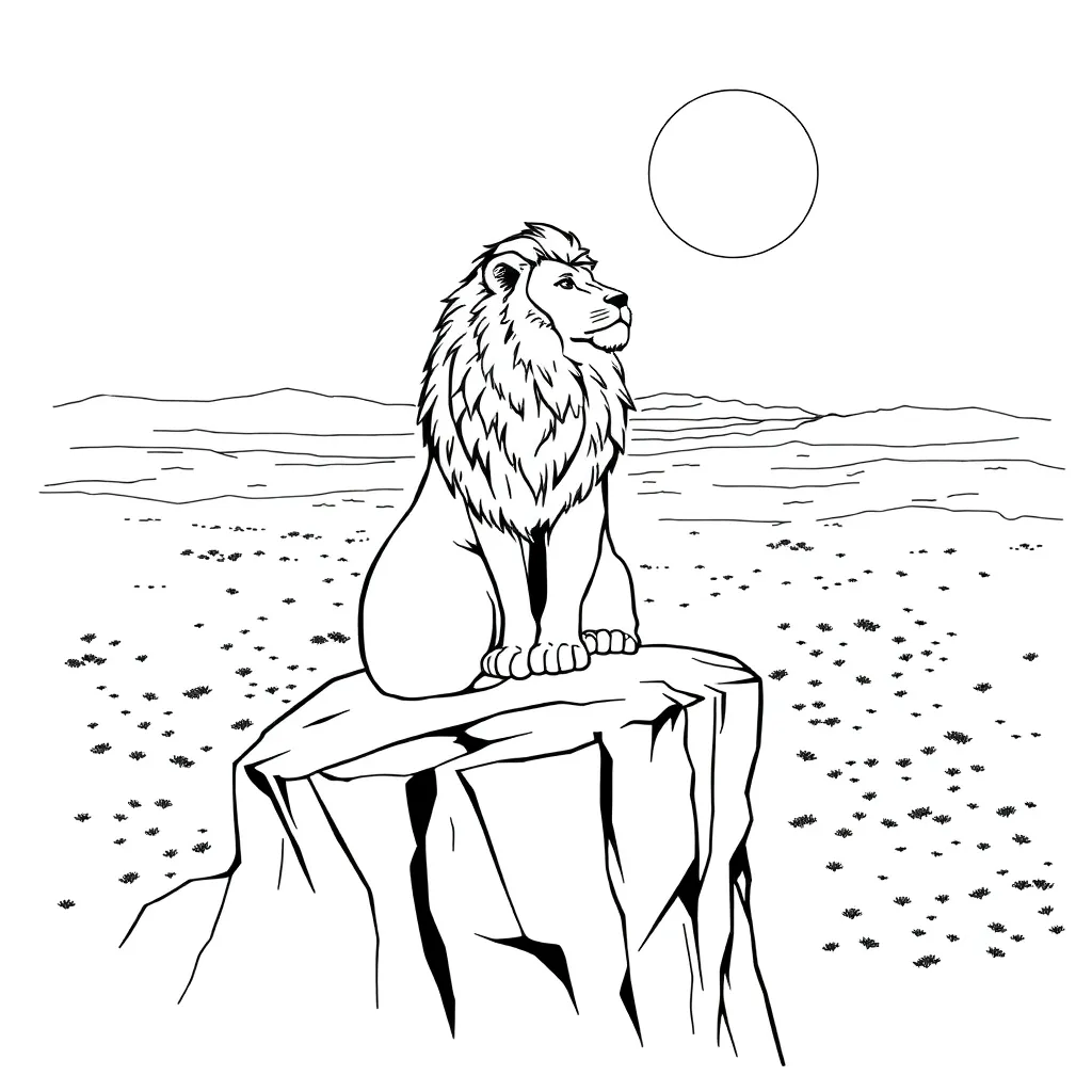 Lion King coloring page