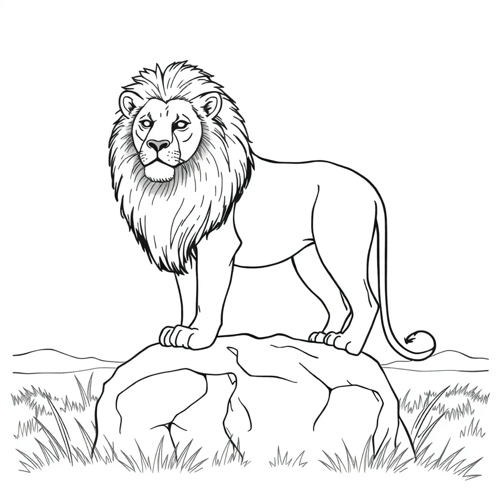 Lion King coloring page