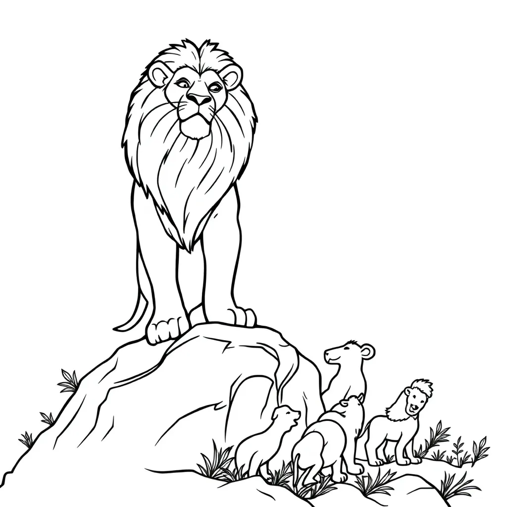 Lion King coloring page