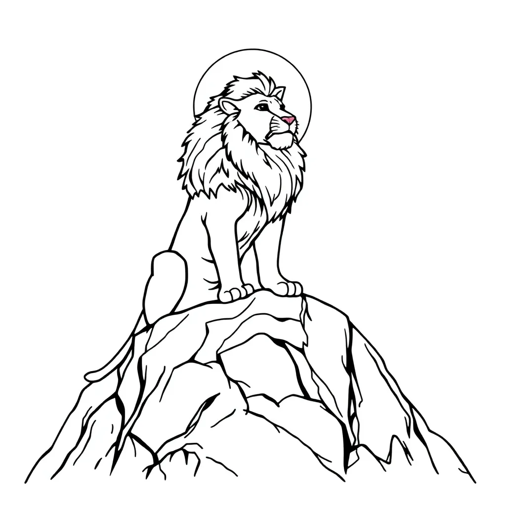Lion King coloring page