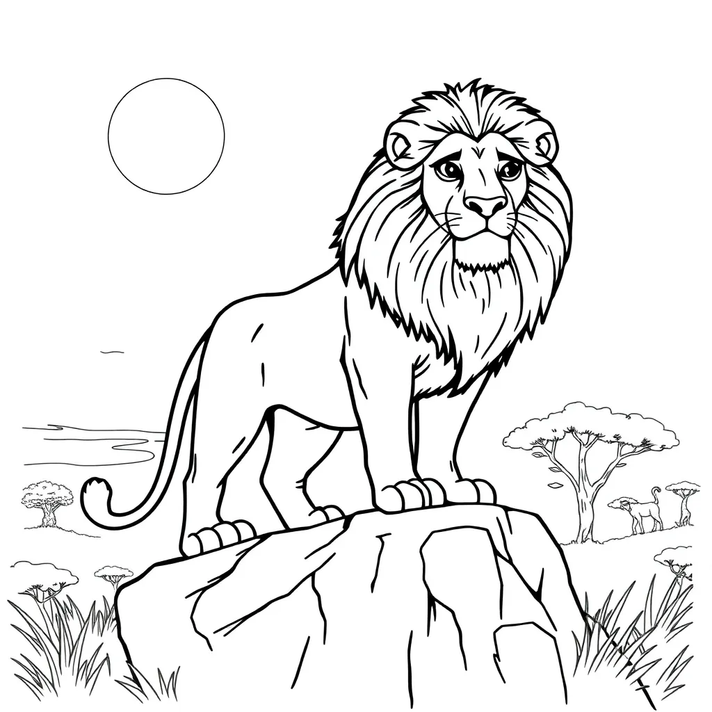 Lion King coloring page