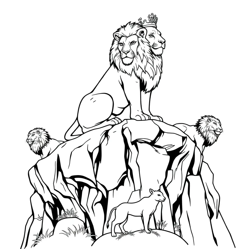Lion King coloring page