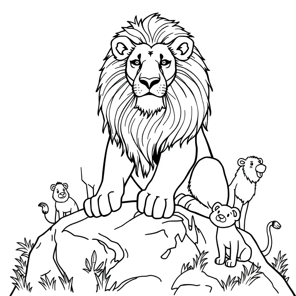 Lion King coloring page