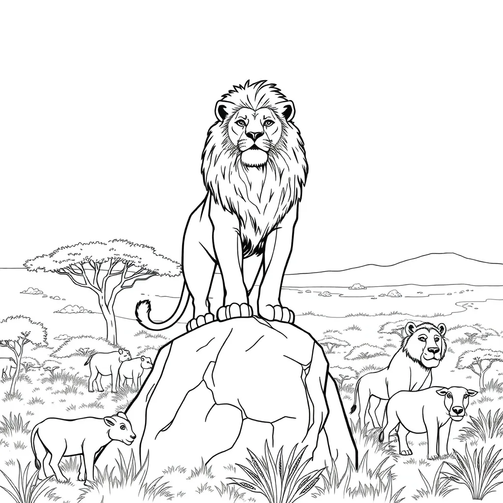 Lion King coloring page