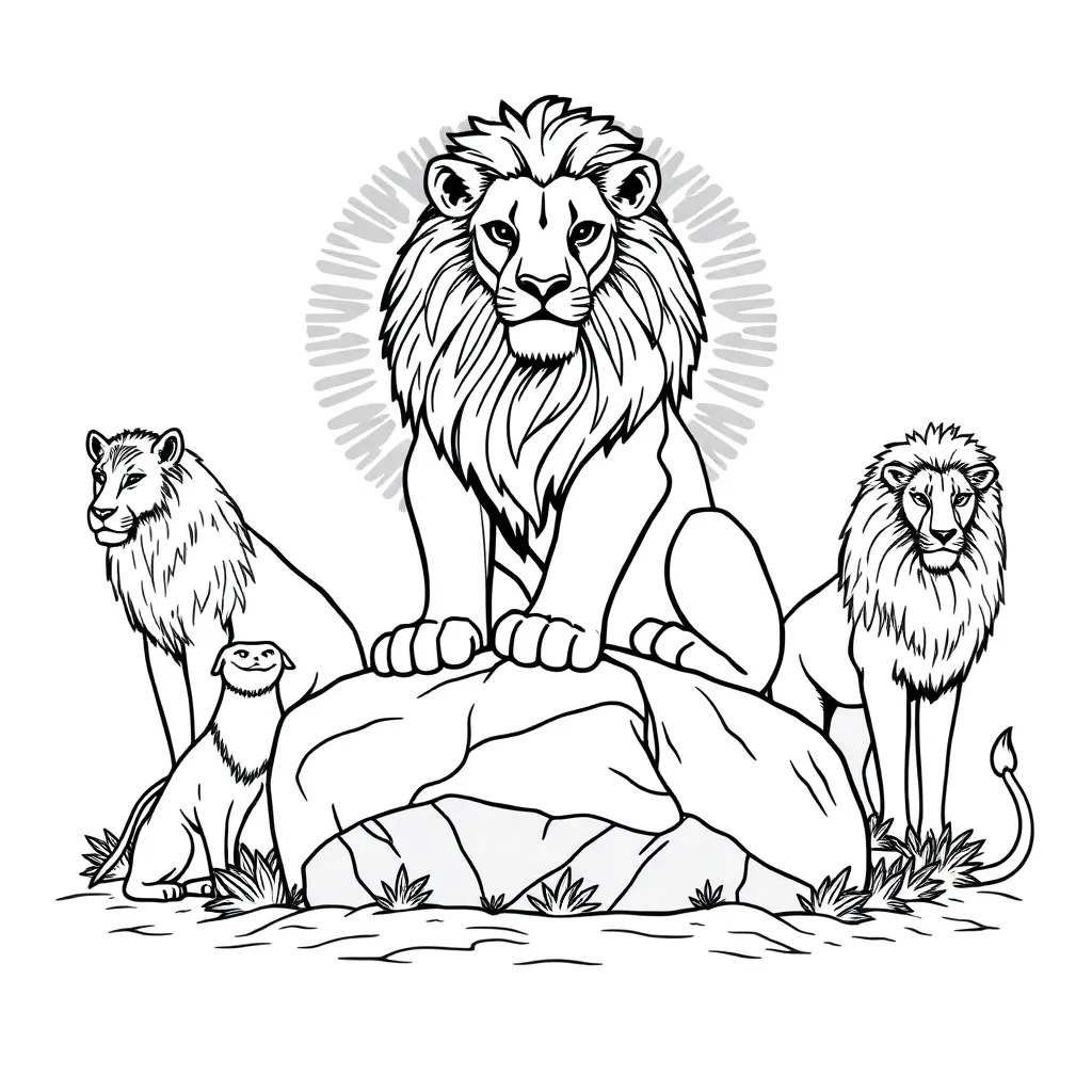 Lion King coloring page