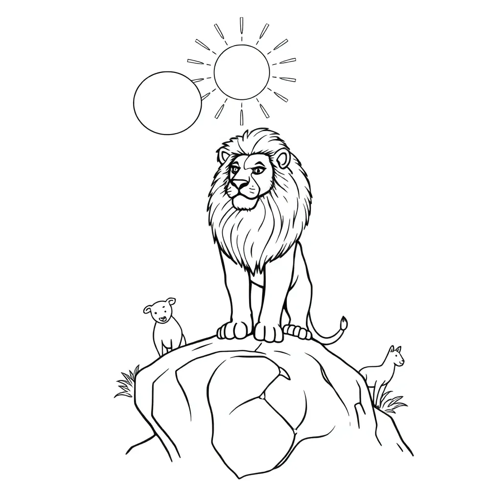 Lion King coloring page