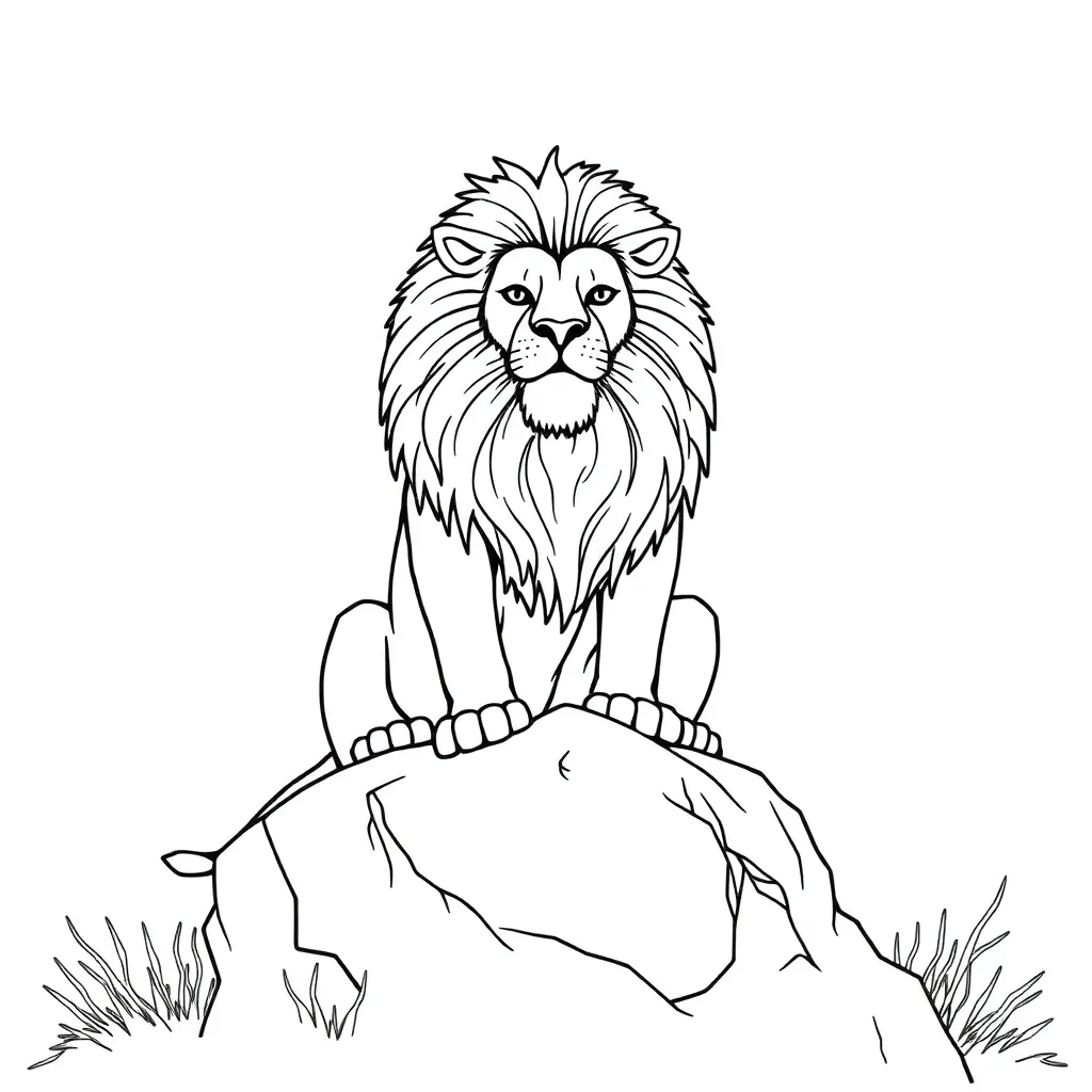Lion King coloring page