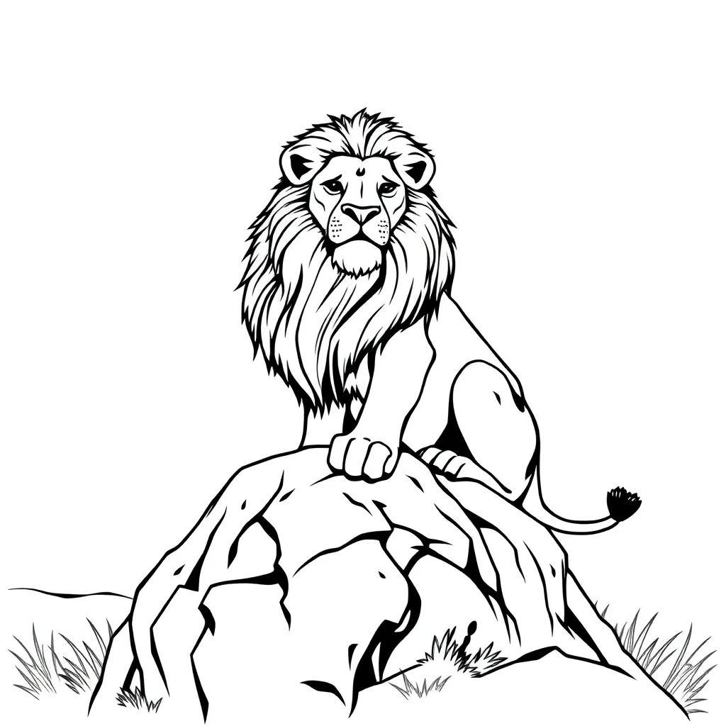 Lion King coloring page