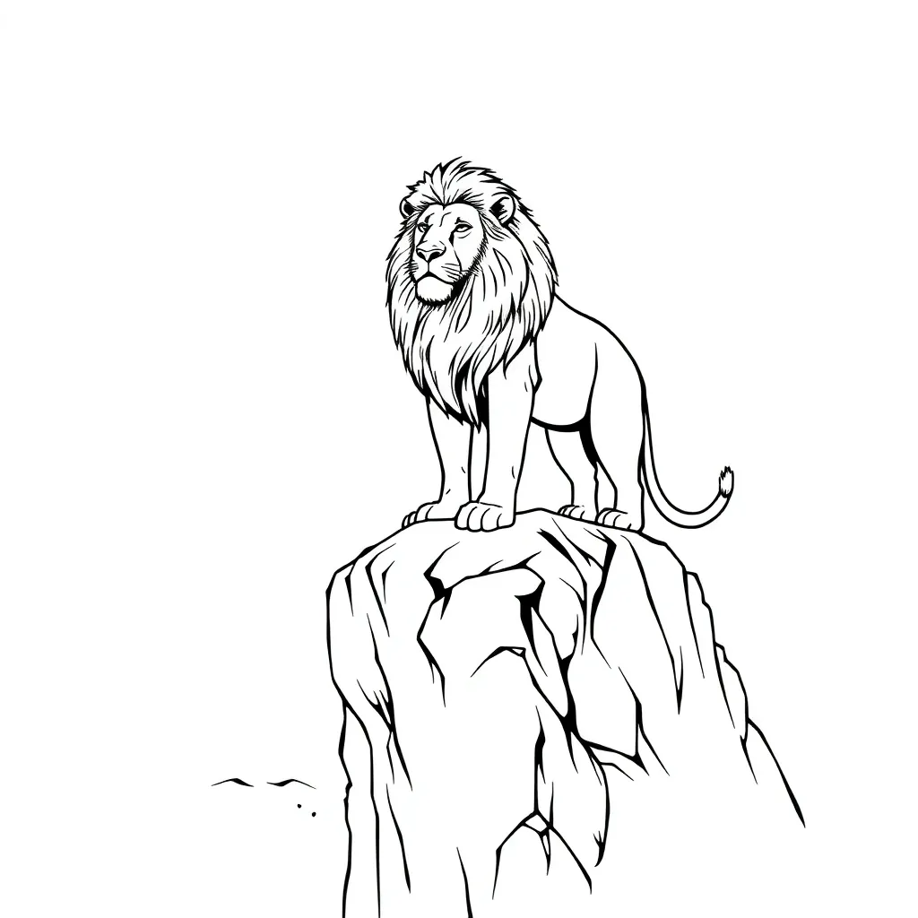 Lion King coloring page