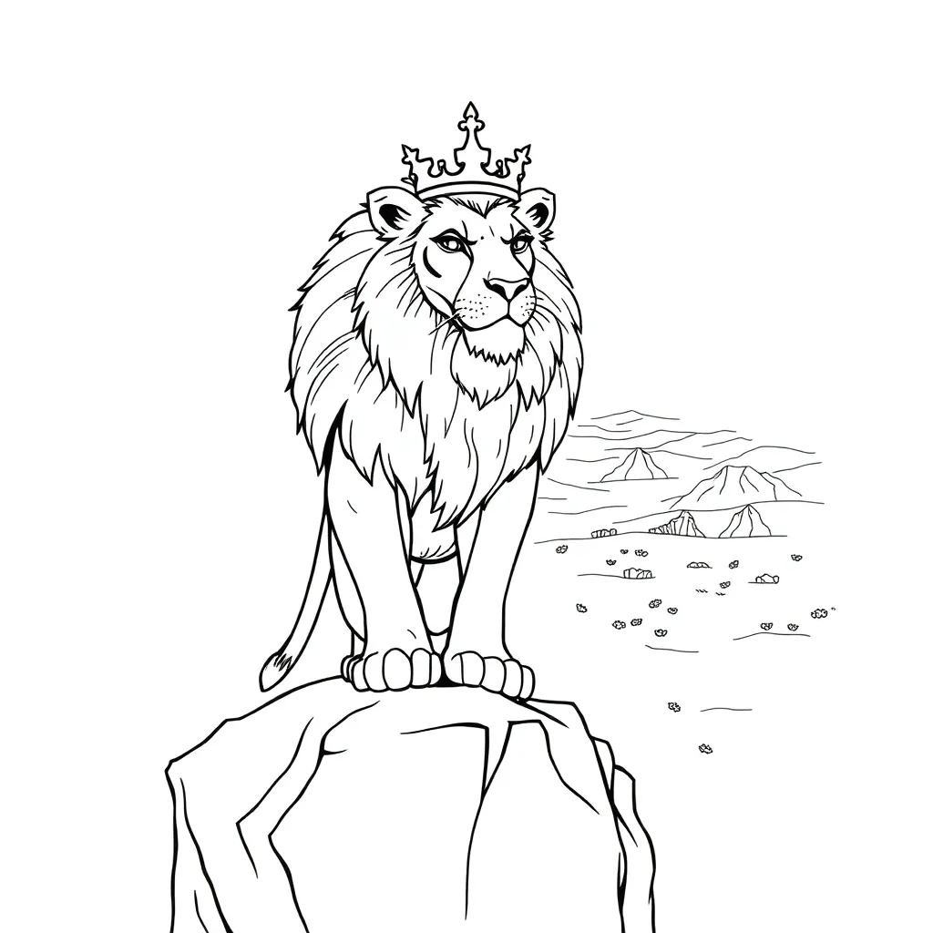 Lion King coloring page