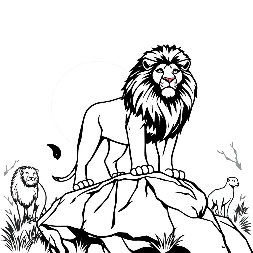 Lion King coloring page