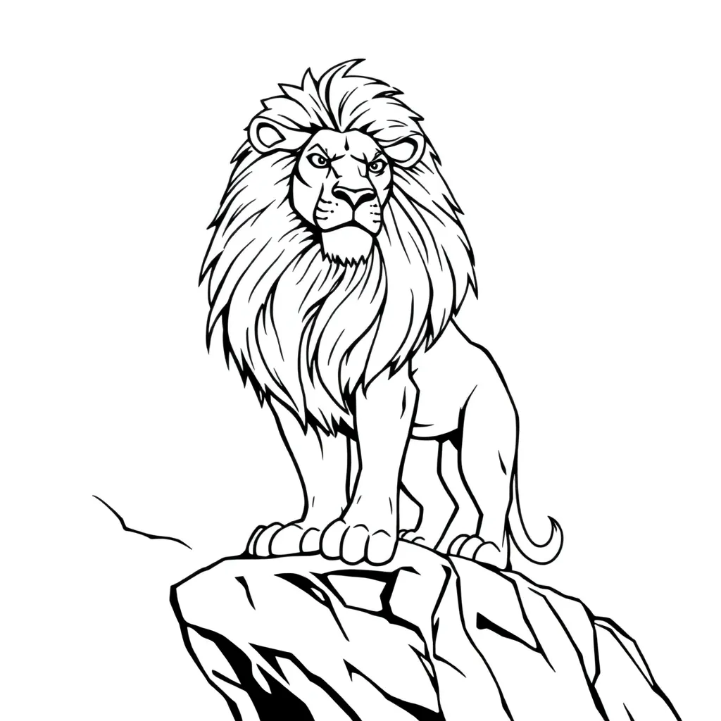 Lion King coloring page