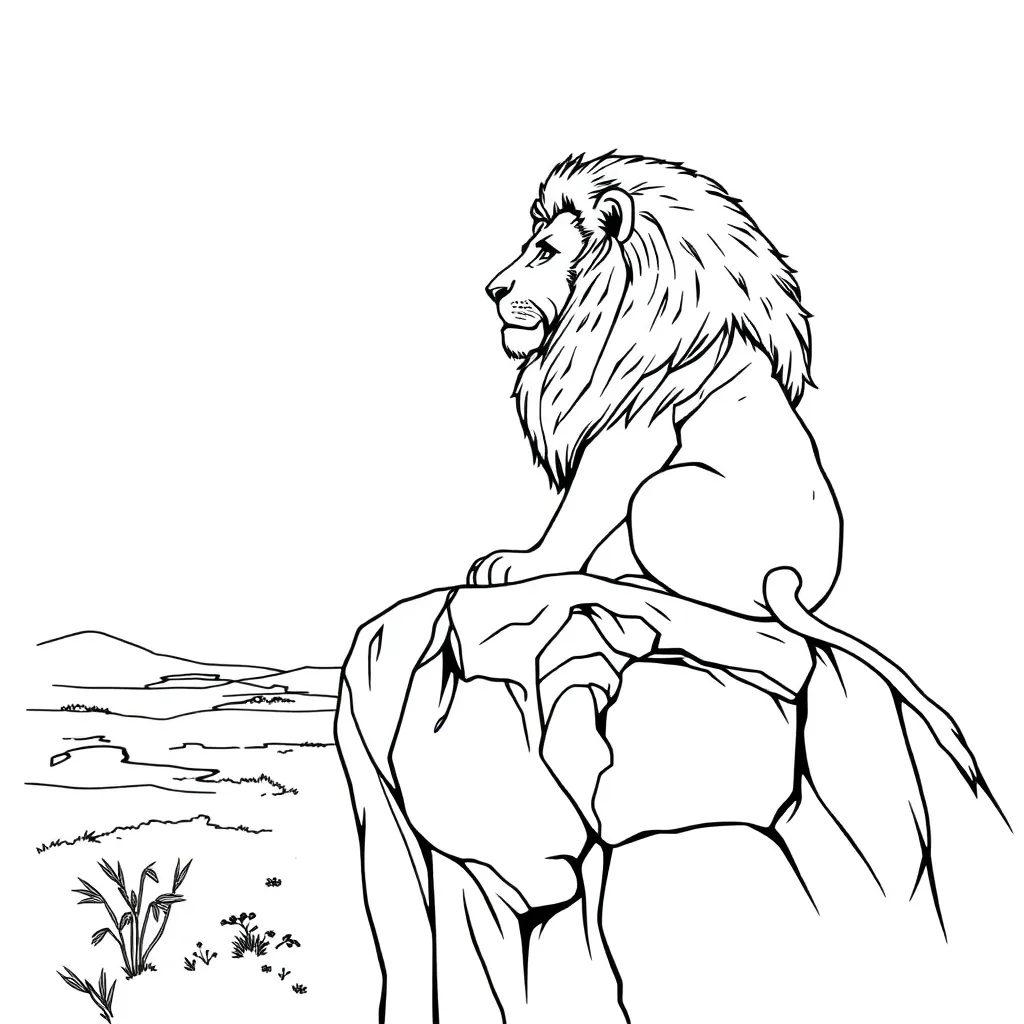 Lion King coloring page