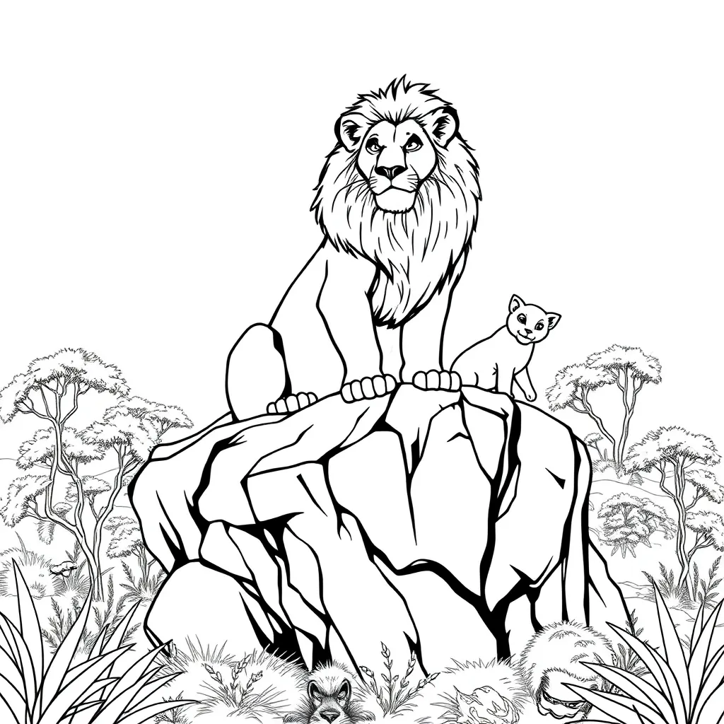 Lion King coloring page