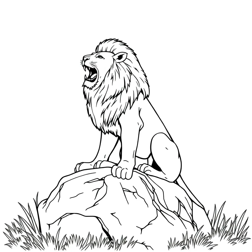 Lion King coloring page