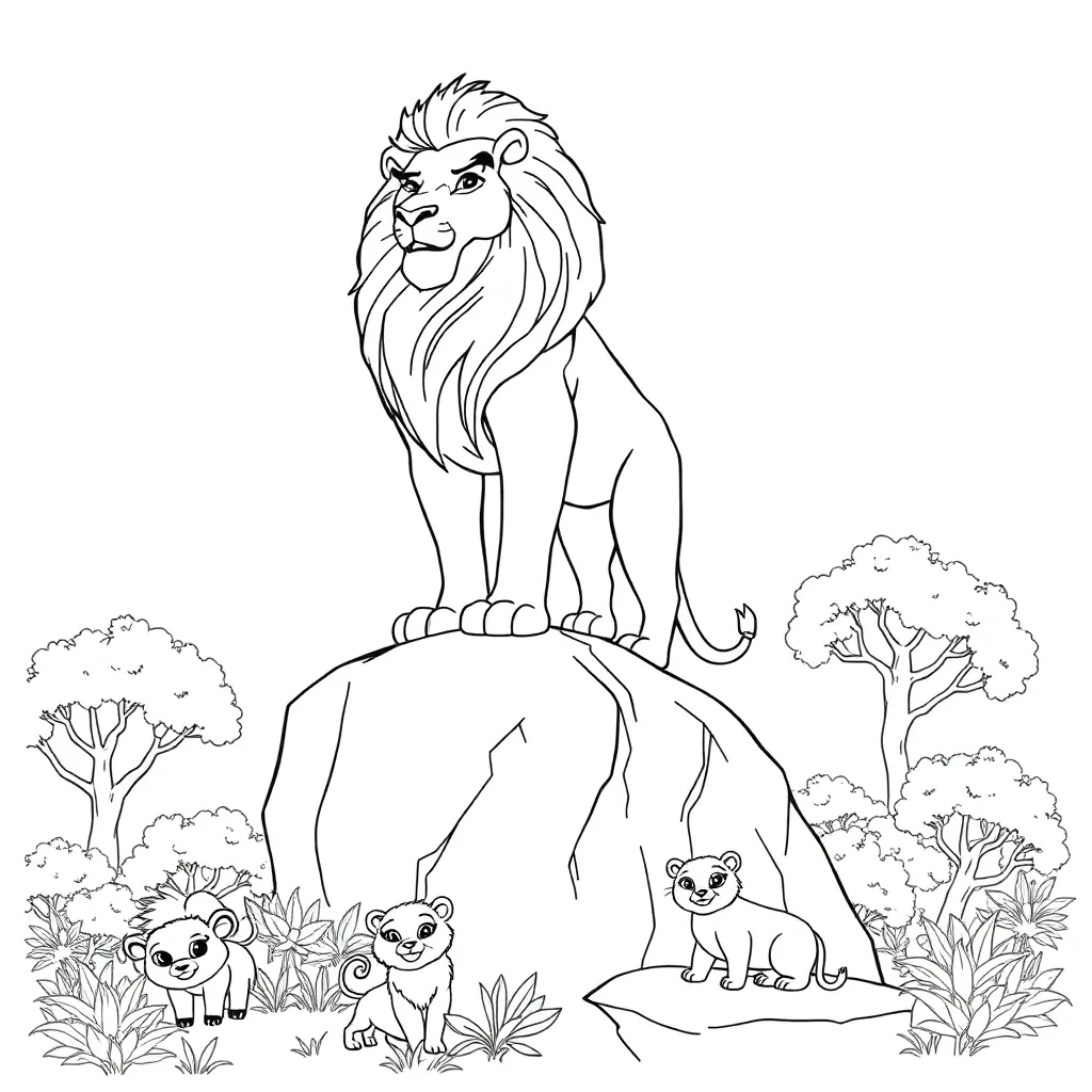 Lion King coloring page