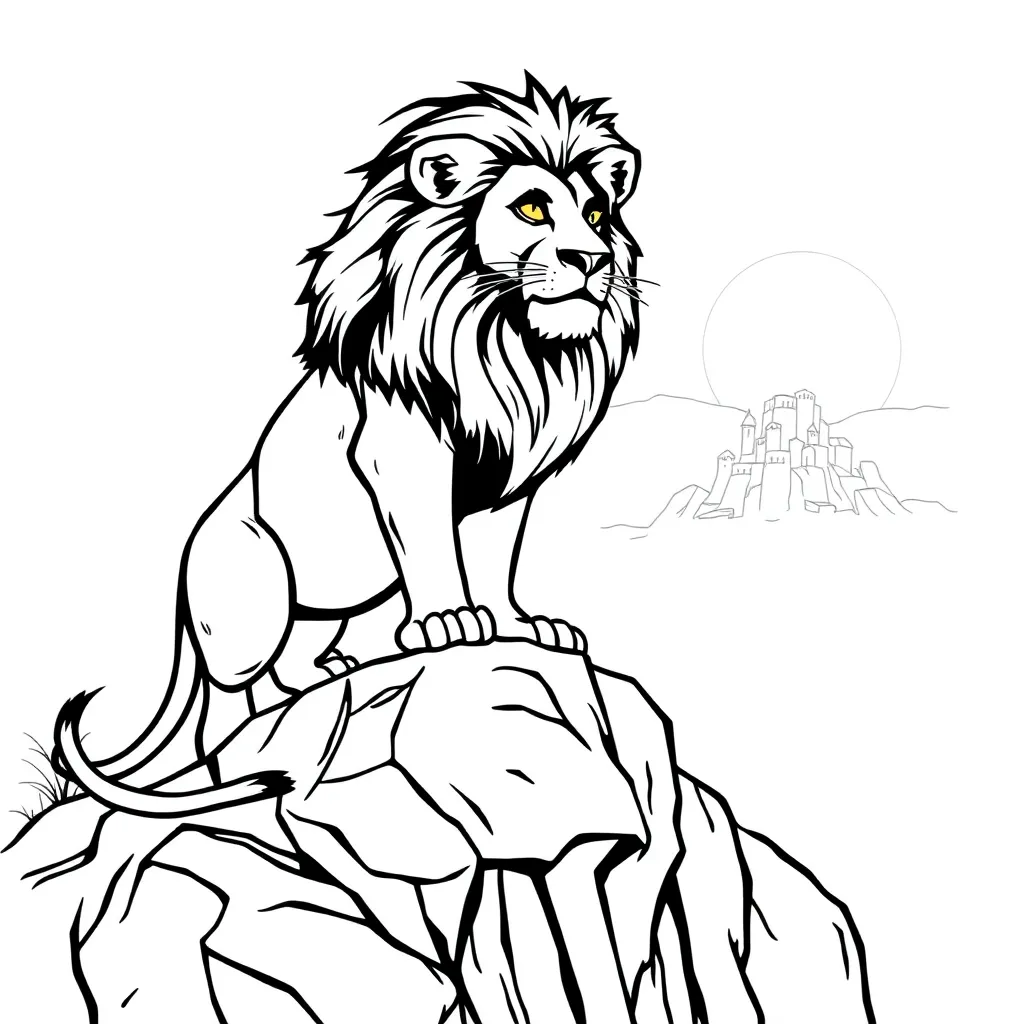 Lion King coloring page