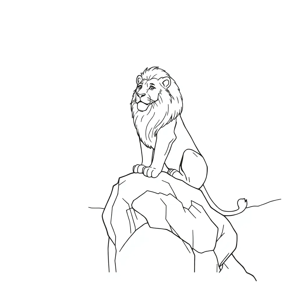 Lion King coloring page