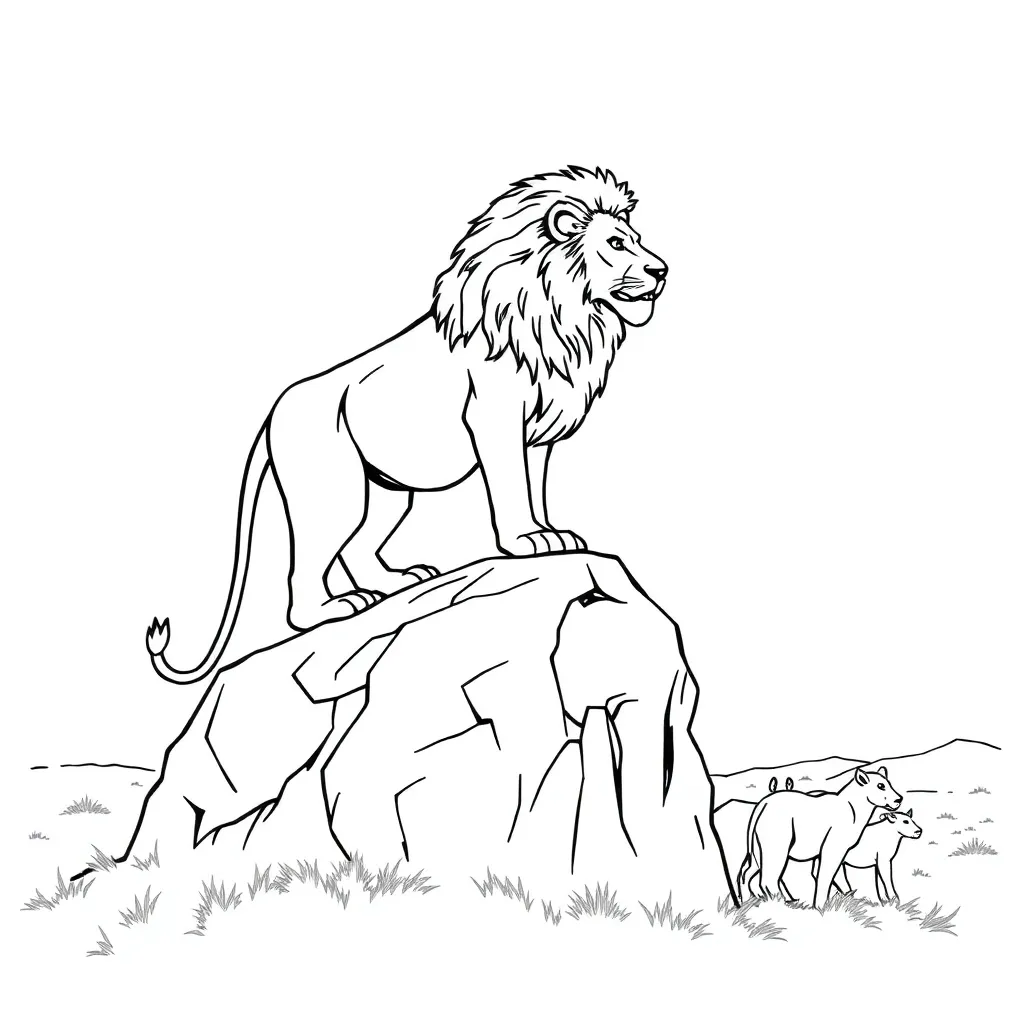 Lion King coloring page