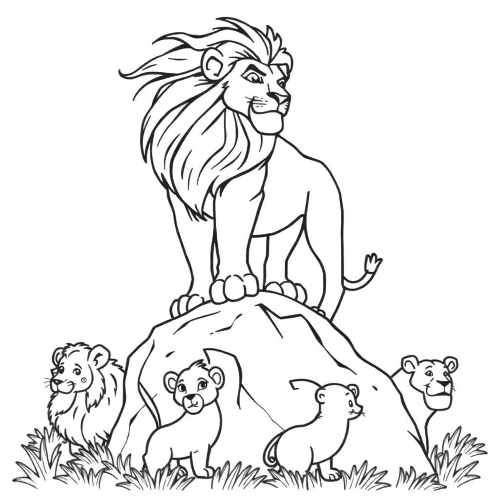 Lion King coloring page