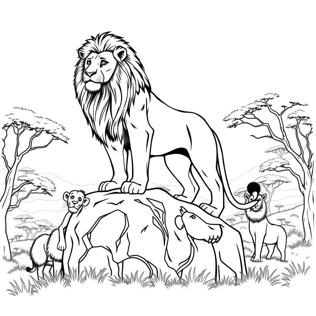 Lion King coloring page