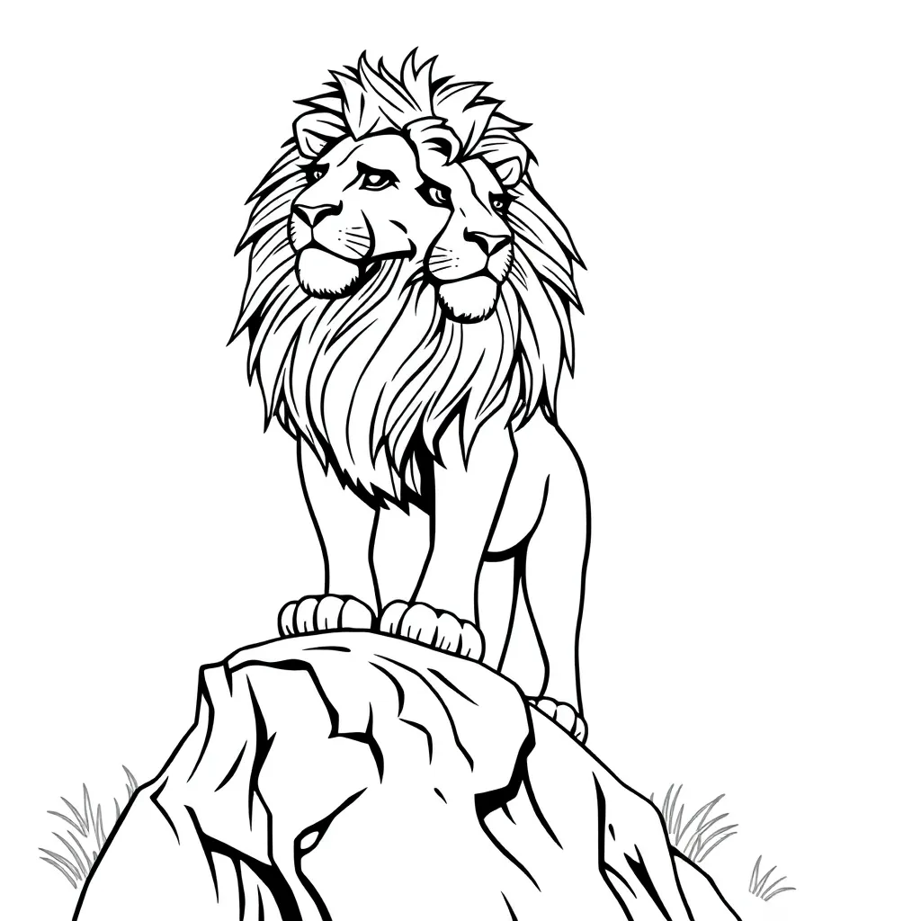 Lion King coloring page