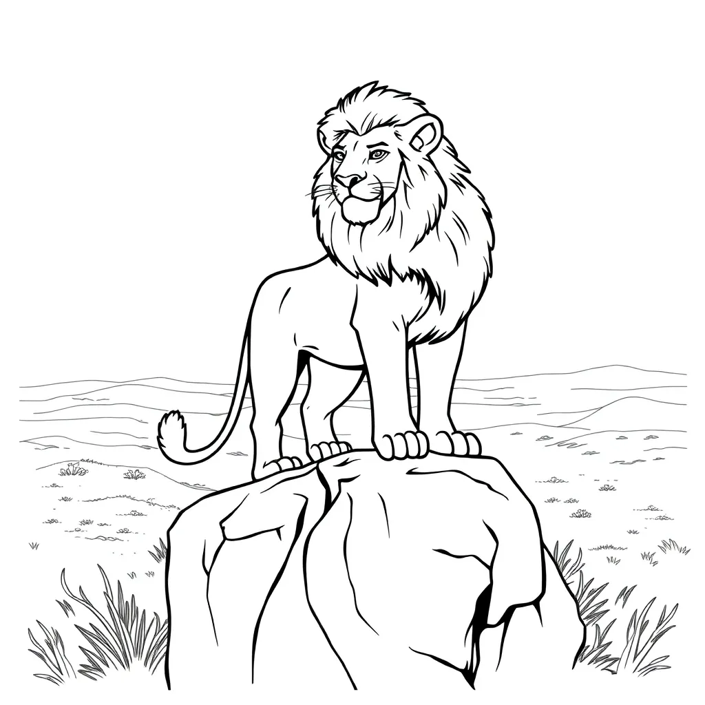 Lion King coloring page