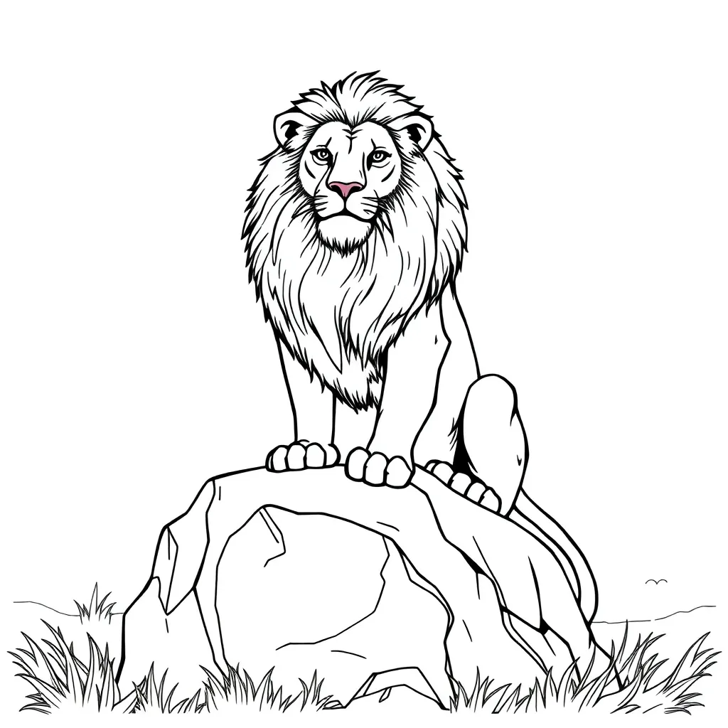Lion King coloring page