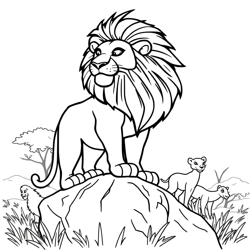 Lion King coloring page