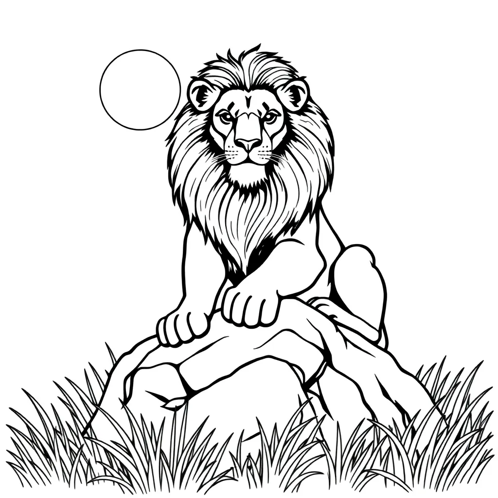 Lion King coloring page