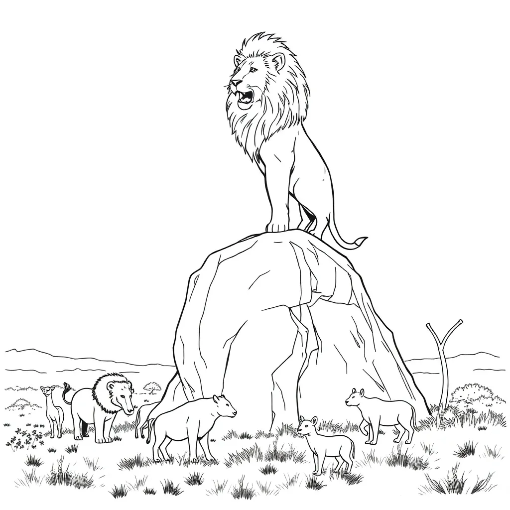 Lion King coloring page