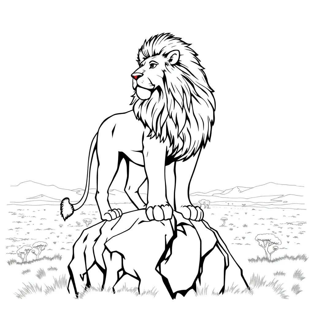 Lion King coloring page