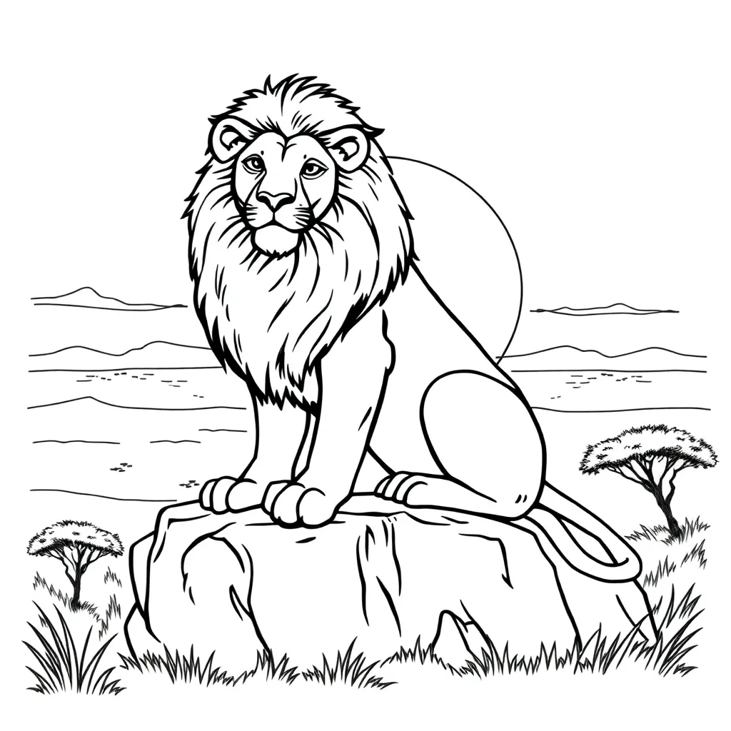 Lion King coloring page