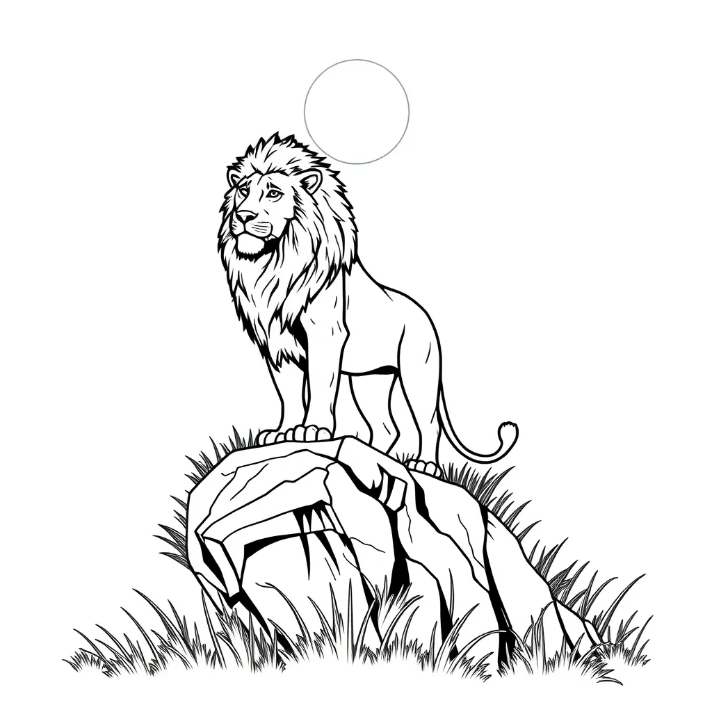 Lion King coloring page
