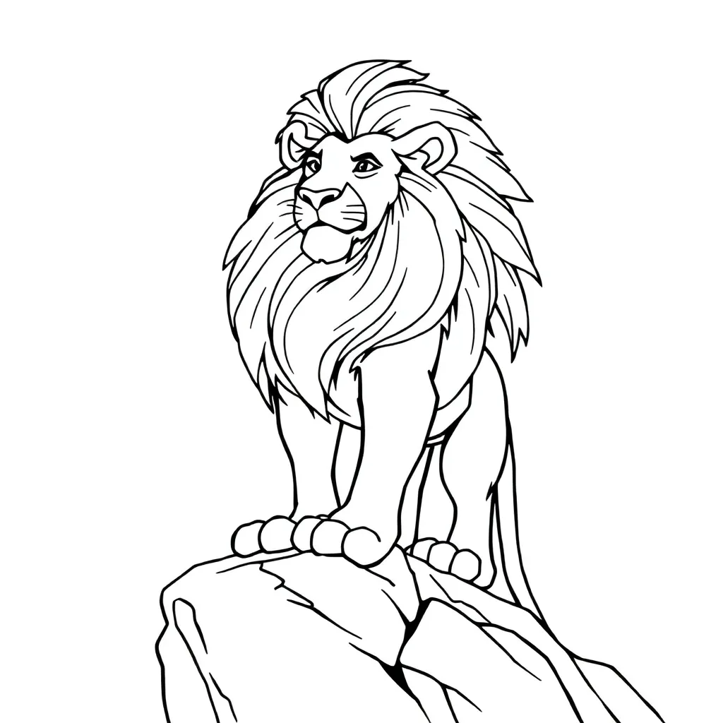 Lion King coloring page