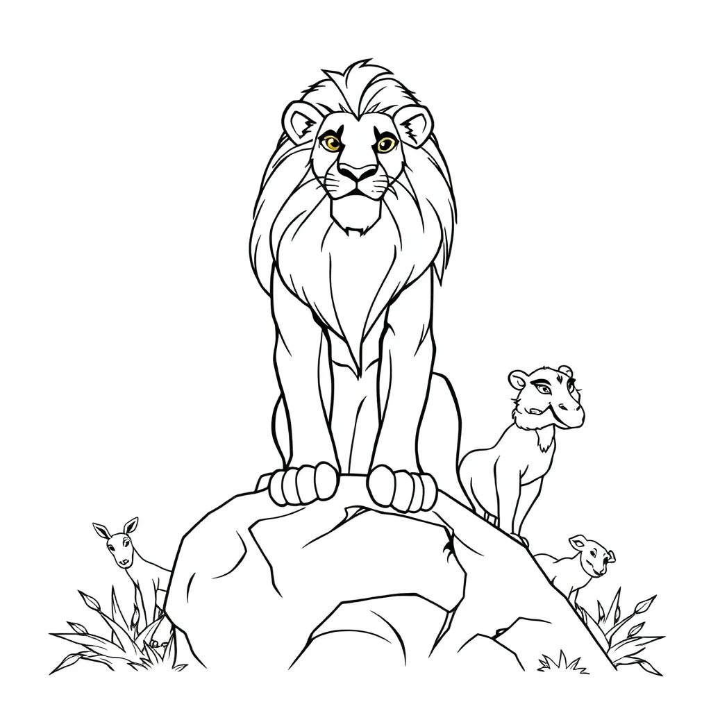 Lion King coloring page