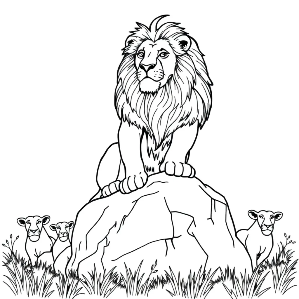 Lion King coloring page