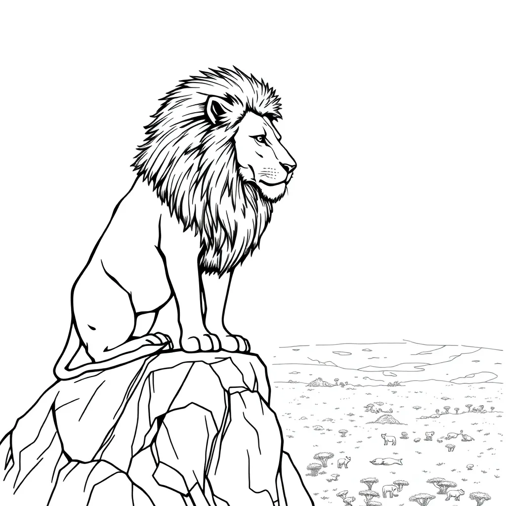 Lion King coloring page