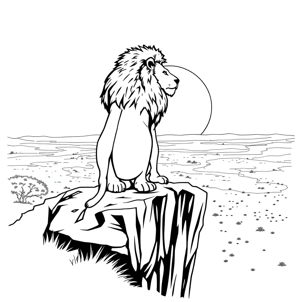 Lion King coloring page