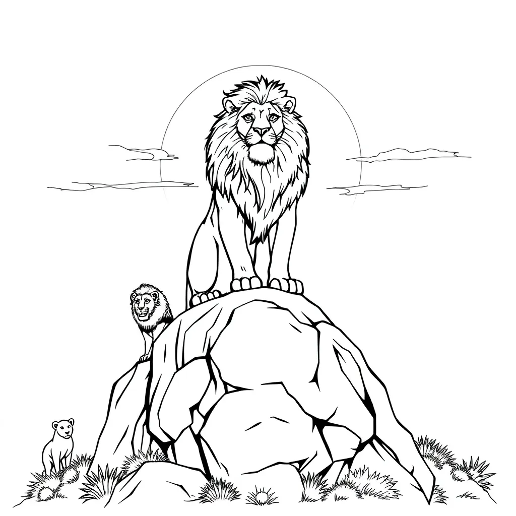 Lion King coloring page