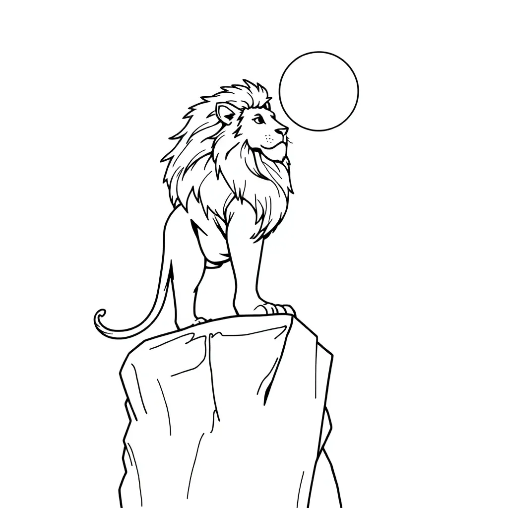 Lion King coloring page