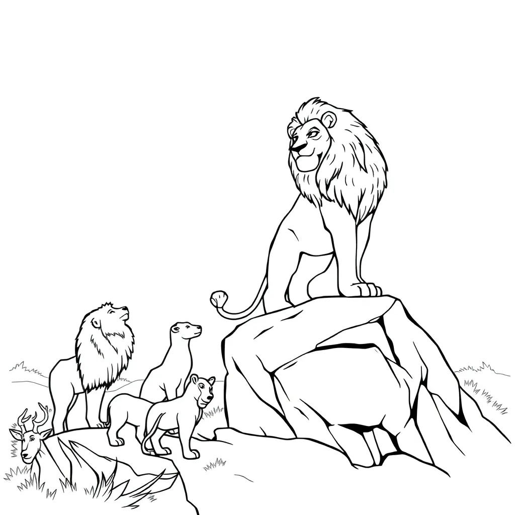 Lion King coloring page